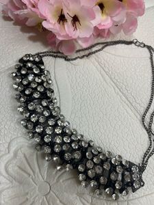 Crystal studded stylish choker