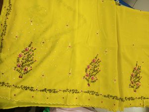 Resham Ki Kadhai Work Saree