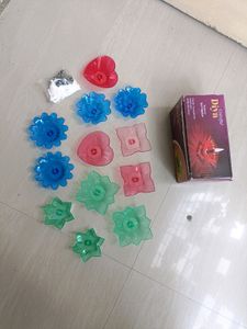 3d Reflection Colourful Diwali Diya 🪔