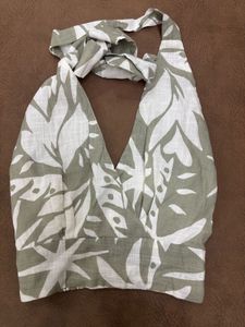Halter Neck Tie Up Top