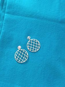 Silver Round Earrings