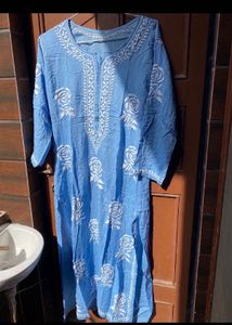 Elegant Blue hand embroidery Kurta
