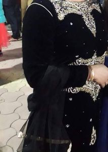 Embellished Black Gown