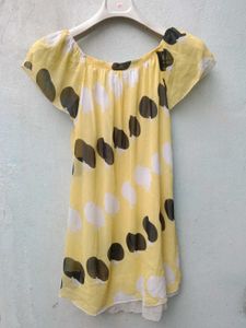New With Tag Korean Frill Cute Flair Top