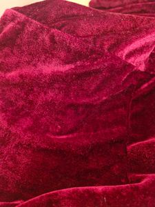 Burgundy Velvet Dress