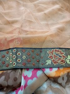 Synthetic Georgette Saree