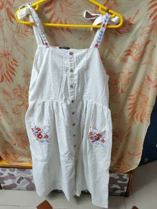 White Embroidered Sundress