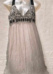 Elegant Grey Dress