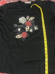 Women Xxl Size Black Tshirt On Sale