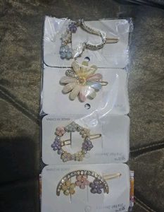 Floral Hair Clip Set And Combo With Haiclip