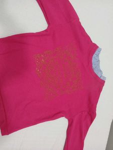 Cute Pink Layered Top