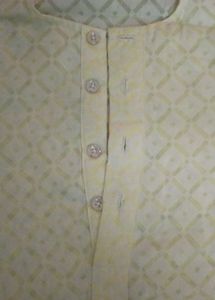 Pale Yellow Kurta