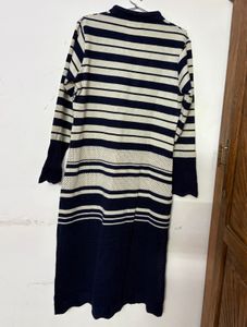 Elegant Striped Knit Dress