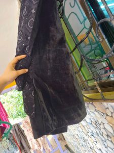 Velvet Black Festive Wear Boys Jodhpuri Sherwani