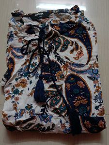Paisley Print Tassel Top