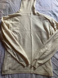 Cream Turtleneck Sweater