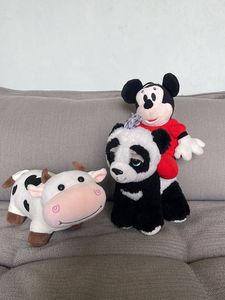 Plush bundle - Mickey, Puppy And Cow
