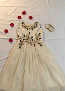 Embroidered partywear Dress/frock (worn twic