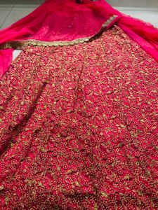 Enchanting Rose Gold Embroidered Gown