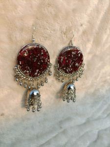 Resin Rose Jhumkey