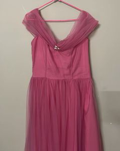 Off  Shoulder Tulle Maxi Dress