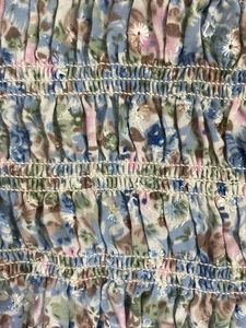 Floral Smocked Crop Top