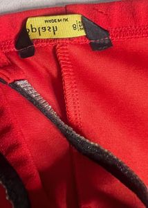 Red Mini Dress with Diamond Detail Size 8