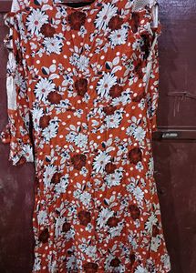 Brown A Line Gown