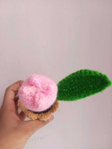 Handmade Crochet Tulip Flower Pot
