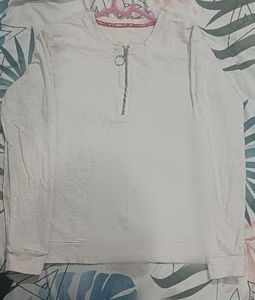 White Pullover Sweatshirt