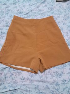 oOrange Korean Halfpan With Zip On Beckside
