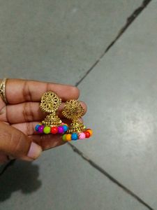 Colorful Jhumka Earrings