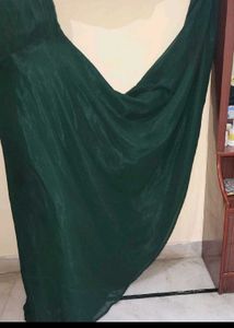 Elegant Green Ethnic Gown part xl georgette