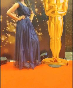 Navy Blue Long Gown