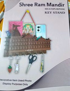 Shree Ram Mandir Key Stand Hang Also