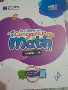 Class 8th BYJU&#39;S Maths Most Important Concepts  Books . 3 Volumes