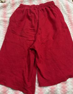 Red Casual Shorts