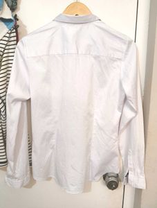 Allen Solly White Satin Finish Shirt