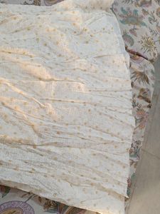 Off White And Golden Skirt