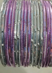 Beautiful Metal Bangles Size 2.6 New