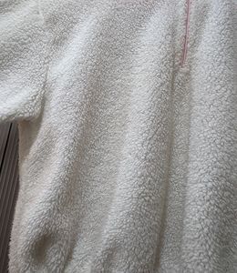 Cozy White Fleece Pullover