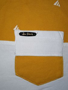 White &amp;yellow Classy T Shirt Men