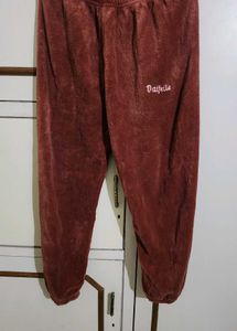 Mauve Wool Blend Night Suit