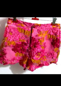 Floral High Waisted Shorts