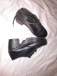 Black Platform Ankle Boots