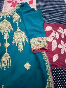 Beautiful Stone And Thread Embrioded Kurta