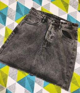 Alert🚨New WithoutTag CharcoalGrey Mini Denim Skir