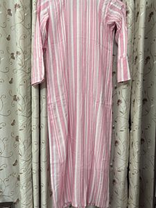 Pink Striped Kurta