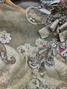 Indo Western Organge N Beige Gown