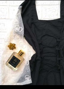 Black Mini Dress Lace Sleeves